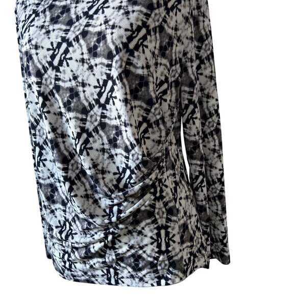 Clara Sunwoo Womens M Tie-Dye Long Sleeve Tunic Top Drape Design - Picture 2 of 8